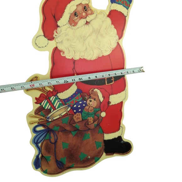 Vintage 2000 Christmas Santa Claus Yard Sign by Yard Art Impact Plastics - Picture 5 of 7